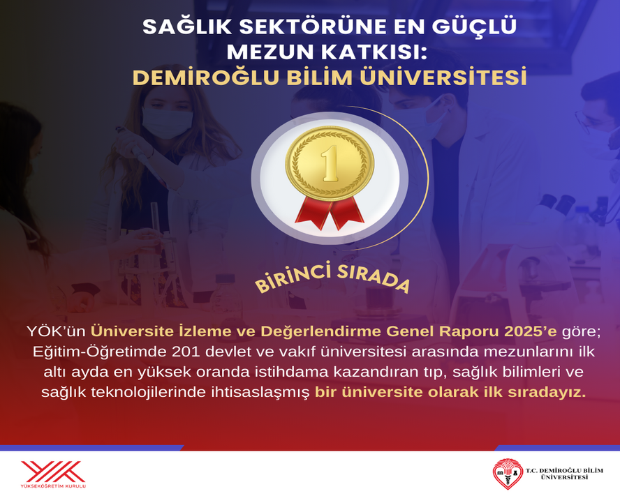 Sağlıkta istihdam lideri: Demiroğlu Bilim Üniversitesi